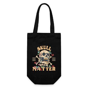 Skull Skull Skulls Skull Saying - Gift Bag for Bottles - black - Front