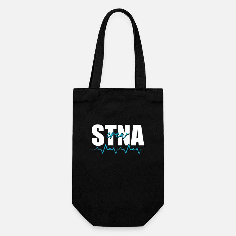 STNA Certified Nursing Assistant - Gift Bag for Bottles - black