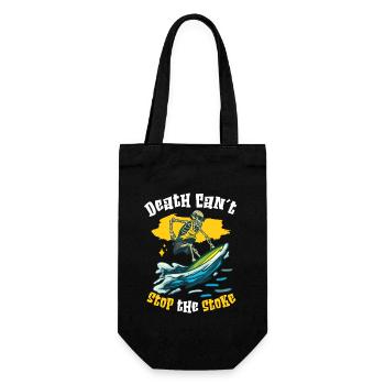 Drôle de surfeur, la plage de squelette Stoke Surf - Sac à bouteille - noir - Devant