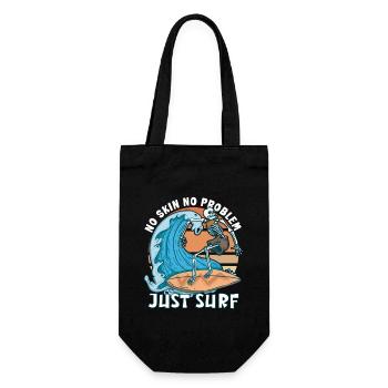 Drôle de surfeur, la plage de squelette Stoke Surf - Sac à bouteille - noir - Devant