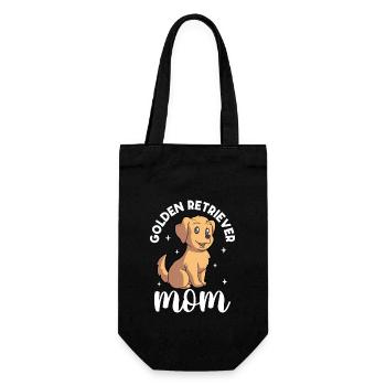 Golden Retriever Mom - Golden Retriever - Geschenkbeutel für Flaschen - Schwarz - Vorne