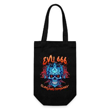 Devil Devil, Evil 666, Comic Devil Satan Saying - Gift Bag for Bottles - black - Front