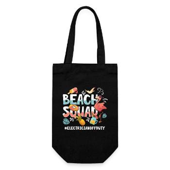 Elektriker Vacation Beach Group - Geschenkbeutel für Flaschen - Schwarz - Vorne