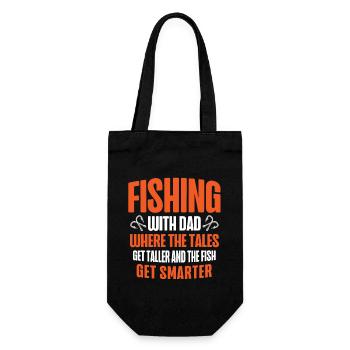 Pêche Papa Papa Pêcheur Childern Drôle Poisson Alors - Sac à bouteille - noir - Devant
