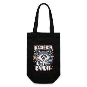 Waschbär Waschbär Bébé raton laveur n’est pas un bandit - Sac à bouteille - noir - Devant