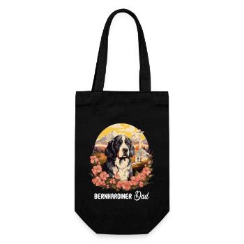Chien Saint-Bernard - Sac à bouteille - noir - Devant