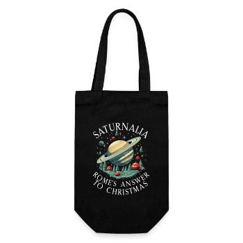 Saturnalia Miracle Ancient Rome and Julius Caesar - Gift Bag for Bottles - black - Front