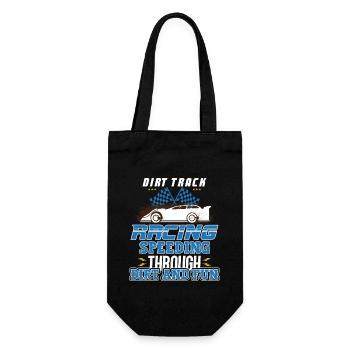Dirt Track Racing Fast And Dirty Racing Fan Race - Geschenkbeutel für Flaschen - Schwarz - Vorne