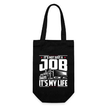 It's not just a job, it's my life - Gift Bag for Bottles - black - Front