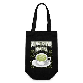 Matcha funny saying, vintage matcha tea - Gift Bag for Bottles - black - Front