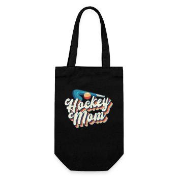 Maman de hockey sur gazon Maman de hockey rétro - Sac à bouteille - noir - Devant