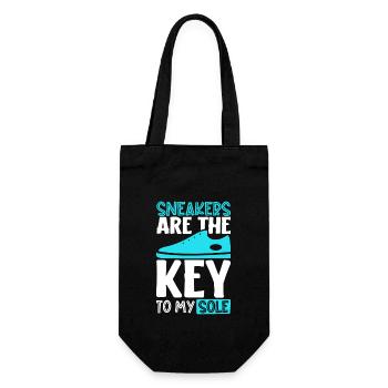 The Key to My Soul - Sneaker Collector - Gift Bag for Bottles - black - Front