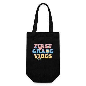 First Grade Vibes 1ère classe Équipe Rétro 100e Jour - Sac à bouteille - noir - Devant