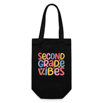 Second Class Vibes 2ème Équipe Rétro 100ème Jour d’École - Sac à bouteille - noir - Devant