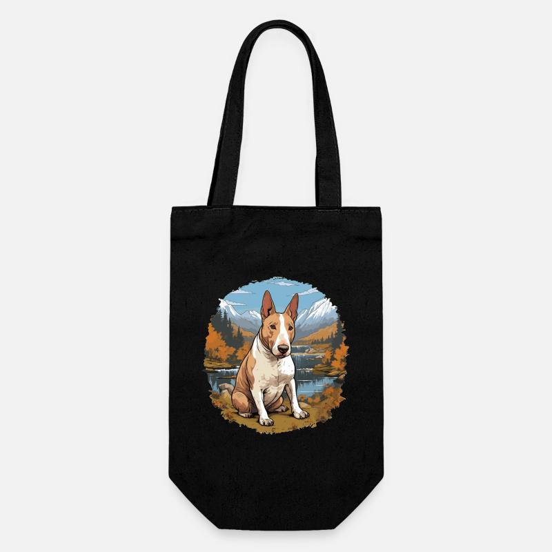 Chien Bull Terrier - Sac à bouteille - noir