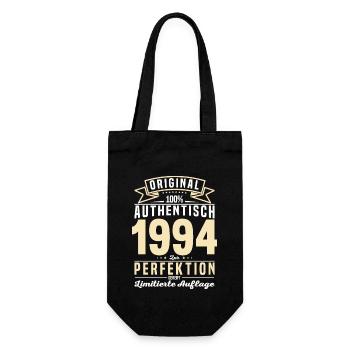 Authentisches Geburtstagsgeschenk 1994 - Geschenkbeutel für Flaschen - Schwarz - Vorne
