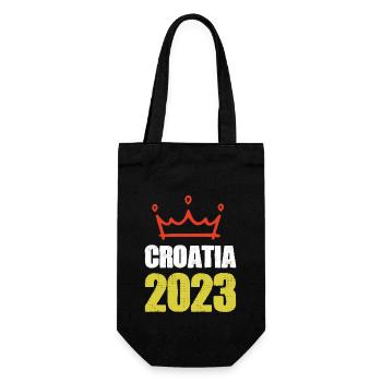 Croatia 2023 - Gift Bag for Bottles - black - Front