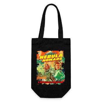 Comic Strip, 50s Comic, Nebula Nomads - Gift Bag for Bottles - black - Front