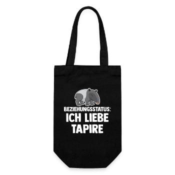 Tapir - Geschenkbeutel für Flaschen - Schwarz - Vorne