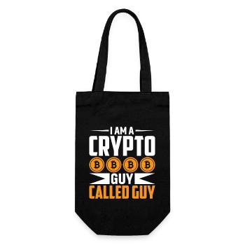 I'm a crypto guy named Guy - Gift Bag for Bottles - black - Front