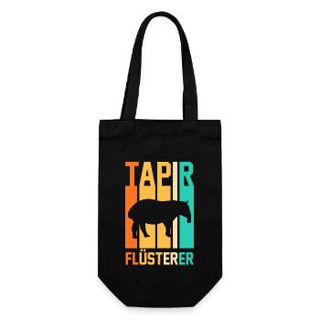Tapir - Geschenkbeutel für Flaschen - Schwarz - Vorne