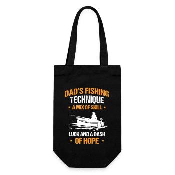Pêche Papa Papa Pêcheur Childern Drôle Poisson Alors - Sac à bouteille - noir - Devant