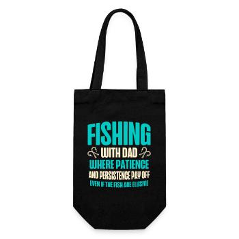 Fishing Uncle Fisherman Uncles Funny Fish Perfect - Gift Bag for Bottles - black - Front