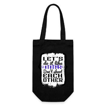 bday peace for paris jokes funny sayings pride - Gift Bag for Bottles - black - Front