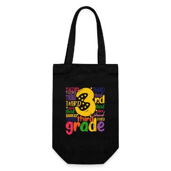3. Classeur de l’équipe de typographie de troisième classe 100. - Sac à bouteille - noir - Devant