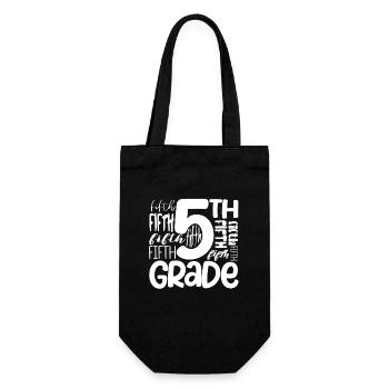 Équipe de typographie de 5e année Élèves de cinquième année à 100 ans - Sac à bouteille - noir - Devant