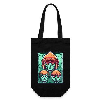 Like father, like sons - Gift Bag for Bottles - black - Front