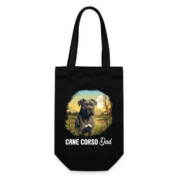 Hund Cane Corso - Geschenkbeutel für Flaschen - Schwarz - Vorne