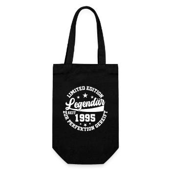 Legendär seit 1995 - Geschenkbeutel für Flaschen - Schwarz - Vorne