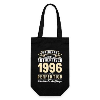 Authentisches Geburtstagsgeschenk 1996 - Geschenkbeutel für Flaschen - Schwarz - Vorne