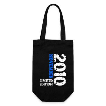 2010 November Limited Edition 13. Geburtstag Deko - Geschenkbeutel für Flaschen - Schwarz - Vorne