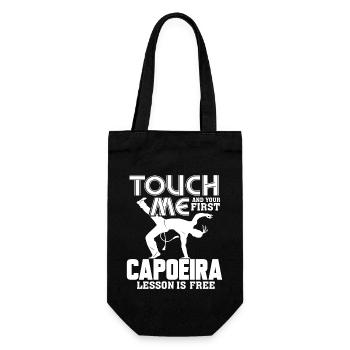 Capoeira First Capoeira Lesson Is Free - Gift Bag for Bottles - black - Front