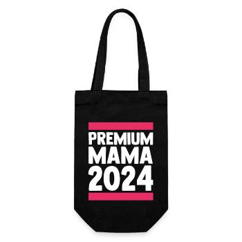 Werdende Mama 2024 - Geschenkbeutel für Flaschen - Schwarz - Vorne