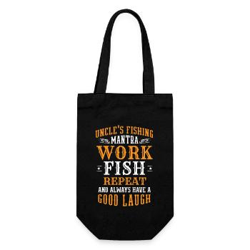 Pêche Oncle Pêcheur Oncles Drôle Poisson Parfait - Sac à bouteille - noir - Devant