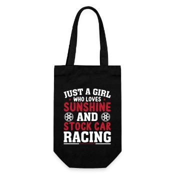 Fille Aimant Le Soleil Et Le Bâton Course De Voitures - Sac à bouteille - noir - Devant