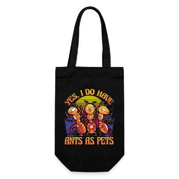 Yes, I do have Ants as Pets - Gift Bag for Bottles - black - Front