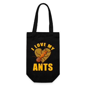 J'adore mes réponses - Sac à bouteille - noir - Devant