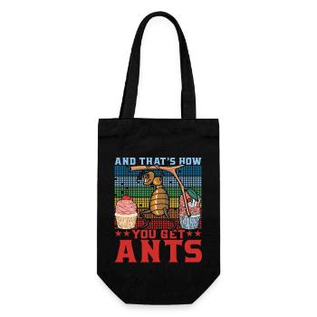 And that's how you get answers - Gift Bag for Bottles - black - Front