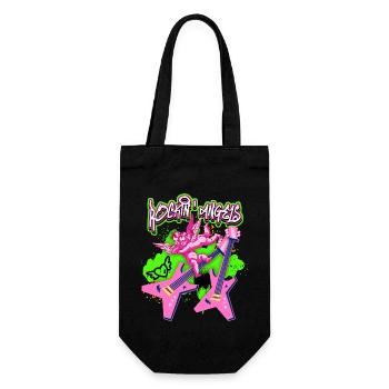 Rock-n-Roll Angel avec guitare électrique Style Grunge dictant - Sac à bouteille - noir - Devant