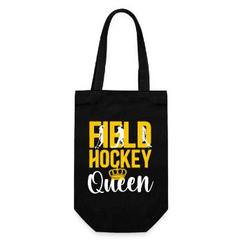 Field Hockey Queen Field Hockey - Geschenkbeutel für Flaschen - Schwarz - Vorne