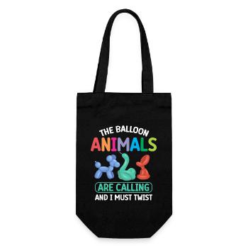 Balloon Animal Party Balloon Artist - Gift Bag for Bottles - black - Front