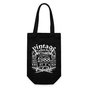 1988 Octobre 1988 anniversaire October 1988 - Sac à bouteille - noir - Devant