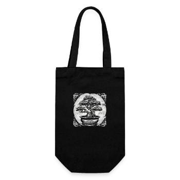 Bonsaï, bonsaï, pot de fleur, bonsaï Vintage - Sac à bouteille - noir - Devant