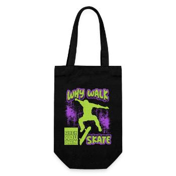 Drôle De Skater Dire, Skateboard Grunge Design - Sac à bouteille - noir - Devant