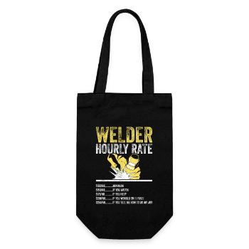 Taux horaire du soudeur - Sac à bouteille - noir - Devant