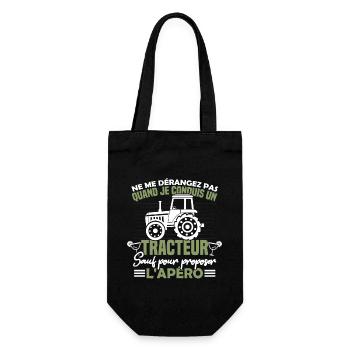 Ne me dérangez pas quand je conduis un tracteur - Sac à bouteille - noir - Devant